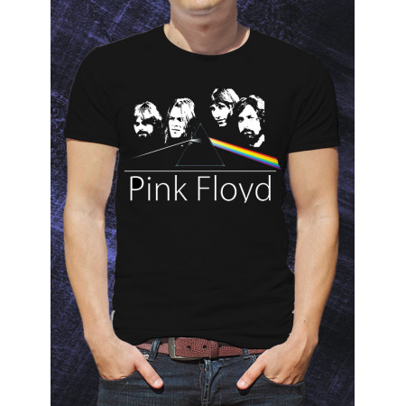 Мужская футболка Pink Floyd (art with faces) из хлопка